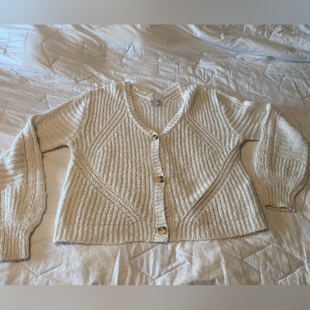 Jun & Ivy Cream Knit Sweater